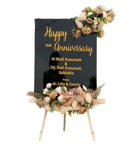 Papan Bunga Akrilik Menur Pumpungan