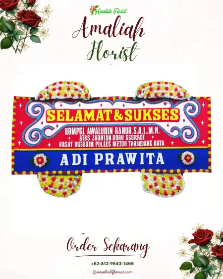 Papan Bunga Ucapan Selamat Menur Pumpungan